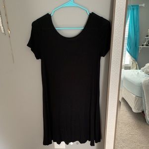 black t-shirt dress